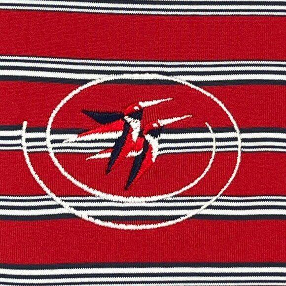 Peter Millar Southern Comfort Polo Mens Size Medium Striped Golf Humming Bird - Picture 4 of 11